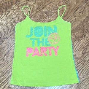 Zumba Instructor Spaghetti Tank Too Rare Vintage